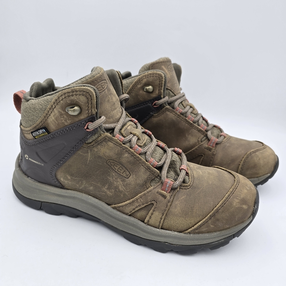 KEEN Leather Waterproof Hiking Boots, 7.5